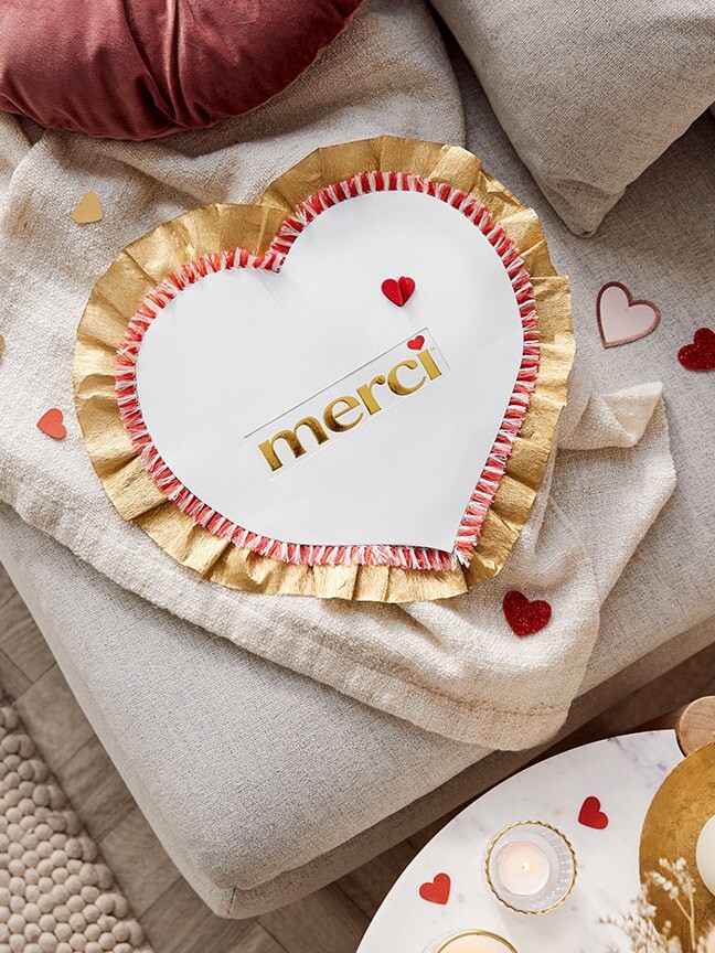 merci with a Ruffled Heart